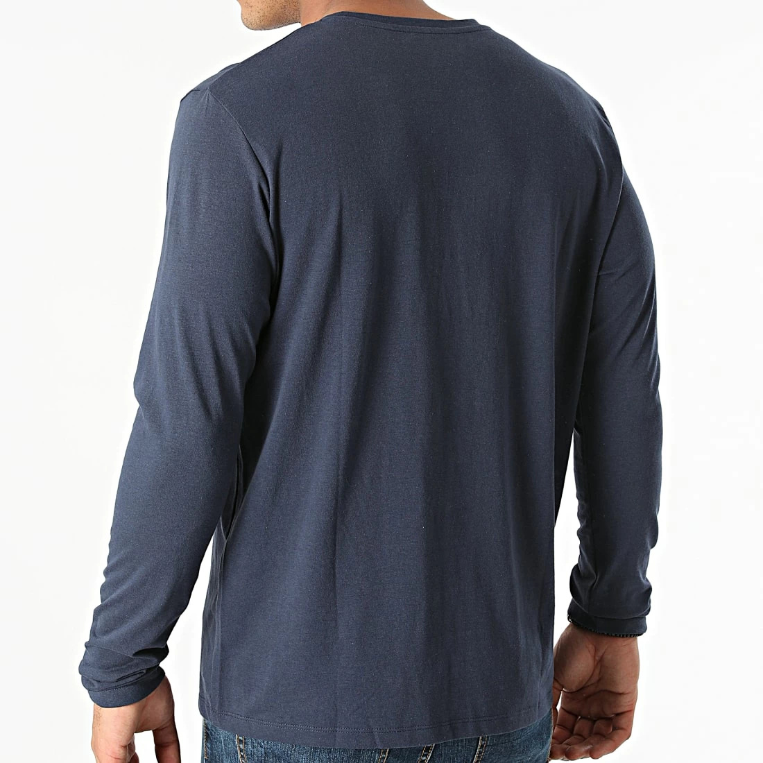 Offres ✨ Tee 👚 Shirt Manches Longues Kimbel Bleu Marine de Jack And Jones 💯 4 Offres ✨ Tee 👚 Shirt Manches Longues Kimbel Bleu Marine de Jack And Jones 💯 – Image 4