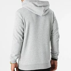 Budget ⭐ Sweat Capuche Corp Logo Gris Clair Chiné de Jack And Jones 👍 -Jack And Jones Soldes jack and jones 283490 12152840 LIGHT GREY MEL PLAY 20210913T152605 04