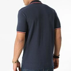 De gros 🔔 Polo Manches Courtes Bluwin Bleu Marine de Jack And Jones 😀 -Jack And Jones Soldes jack and jones 283678 12169064 NAVY BLAZER 20210913T155624 04