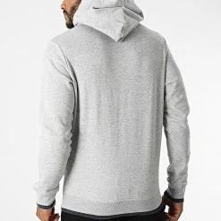Meilleur prix ❤️ Sweat Capuche Legend Gris Chiné de Jack And Jones ⭐ -Jack And Jones Soldes jack and jones 284120 12196558 LIGHT GREY MELA STANDARD 20210914T155014 04