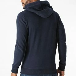 Meilleur prix 😉 Sweat Capuche Splits Bleu Marine de Jack And Jones 🔔 -Jack And Jones Soldes jack and jones 284160 12195340 NAVY BLAZER STANDARD J 20210914T161016 04