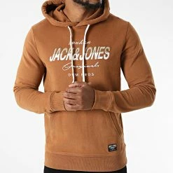 De gros 😉 Sweat Capuche Splits Camel de Jack And Jones 👍 -Jack And Jones Soldes jack and jones 284175 12195340 RUBBER STANDARD J 20210914T155910 03