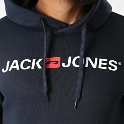 Meilleure affaire 🎉 Lot De 2 Sweats Capuche Corp Old Logo Noir Bleu Marine de Jack And Jones 🛒 -Jack And Jones Soldes jack and jones 284267 12192165 BLACK BLACK NA 20210914T161245 03