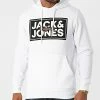 Meilleure vente 🔥 Sweat Capuche Tapes Blanc de Jack And Jones 👏