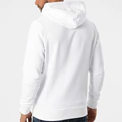 Meilleure vente 🔥 Sweat Capuche Tapes Blanc de Jack And Jones 👏 -Jack And Jones Soldes jack and jones 285051 12196817 WHITE 20210922T150222 04