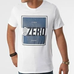 Meilleur prix 🎉 Tee 👕 Shirt Jony Blanc de Jack And Jones 🔥 -Jack And Jones Soldes jack and jones 286320 12189168 WHITE 20211001T154141 03