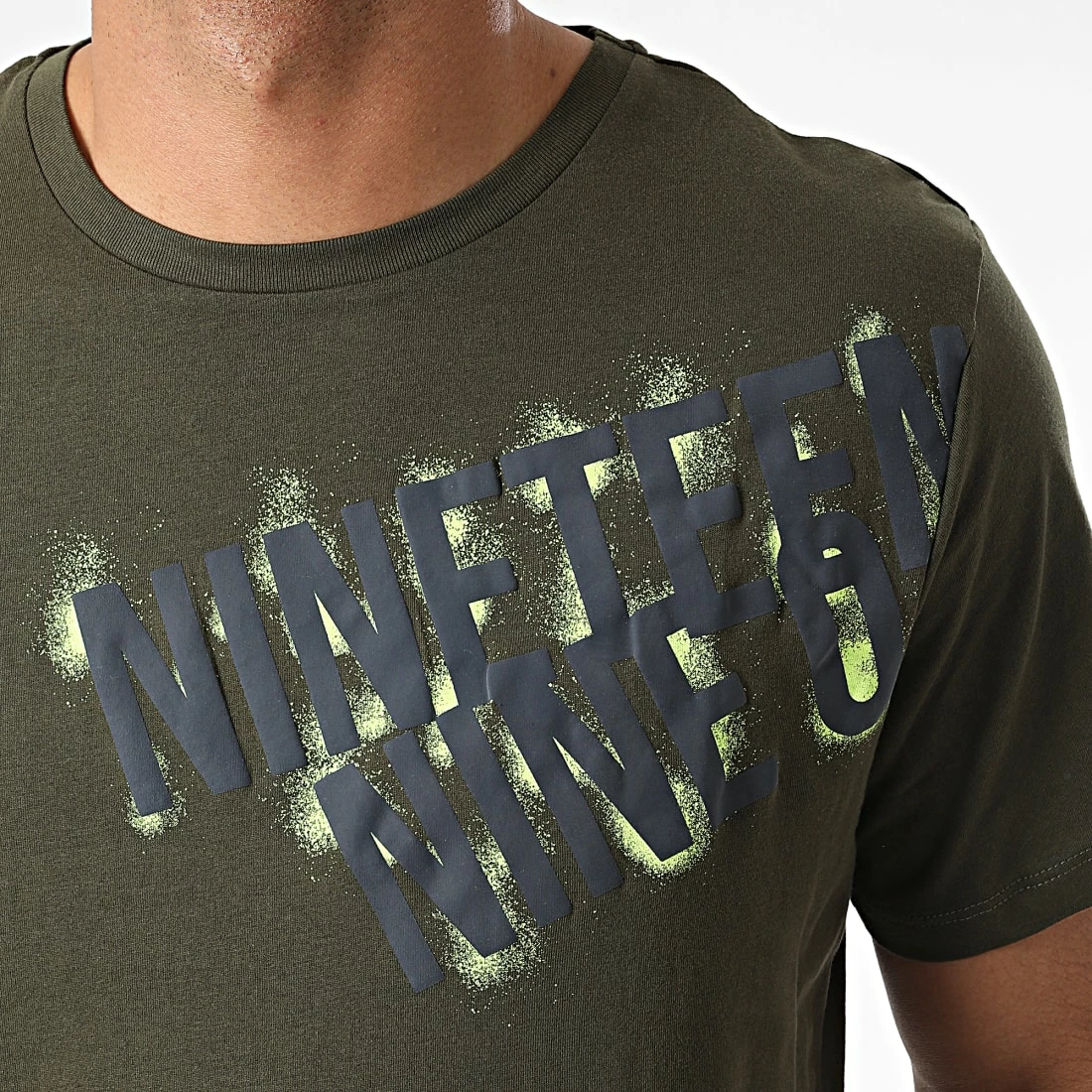 Grosses soldes 💯 Tee 👕 Shirt Spray Vert Kaki de Jack And Jones 🧨 2 Grosses soldes 💯 Tee 👕 Shirt Spray Vert Kaki de Jack And Jones 🧨 – Image 2