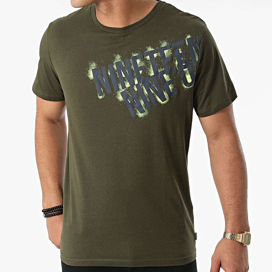 Grosses soldes 💯 Tee 👕 Shirt Spray Vert Kaki de Jack And Jones 🧨 3 Grosses soldes 💯 Tee 👕 Shirt Spray Vert Kaki de Jack And Jones 🧨 – Image 3