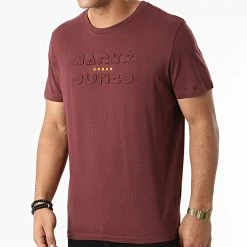 Meilleure affaire 🎁 Tee 👕 Shirt Grapes Bordeaux de Jack And Jones 👏