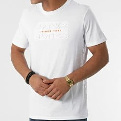 Meilleur prix ⌛ Tee 👚 Shirt Grapes Blanc de Jack And Jones 😀 -Jack And Jones Soldes jack and jones 286347 12196757 WHITE 20211001T154352 03