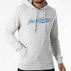 De gros 🎁 Sweat Capuche Imbus Gris Chiné de Jack And Jones 🌟 6 De gros 🎁 Sweat Capuche Imbus Gris Chiné de Jack And Jones 🌟 -Jack And Jones Soldes jack and jones 287035 12188810 LIGHT GREY MEL 20211007T150652 03