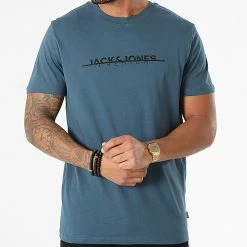 Top 10 🎉 Tee 👚 Shirt Logo Winter Bleu Marine de Jack And Jones ✨ -Jack And Jones Soldes jack and jones 287993 12197600 ORION BLUE 20211013T161235 03