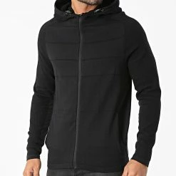 Meilleur prix 👏 Sweat Zippé Capuche Grady Knit 12192114 Noir de Jack And Jones 👍
