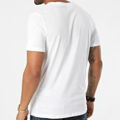 Promo ✨ Tee 👕 Shirt Delfield Logo 12198089 Blanc de Jack And Jones ✔️ -Jack And Jones Soldes jack and jones 289600 12198089 WHITE 20211027T143511 04