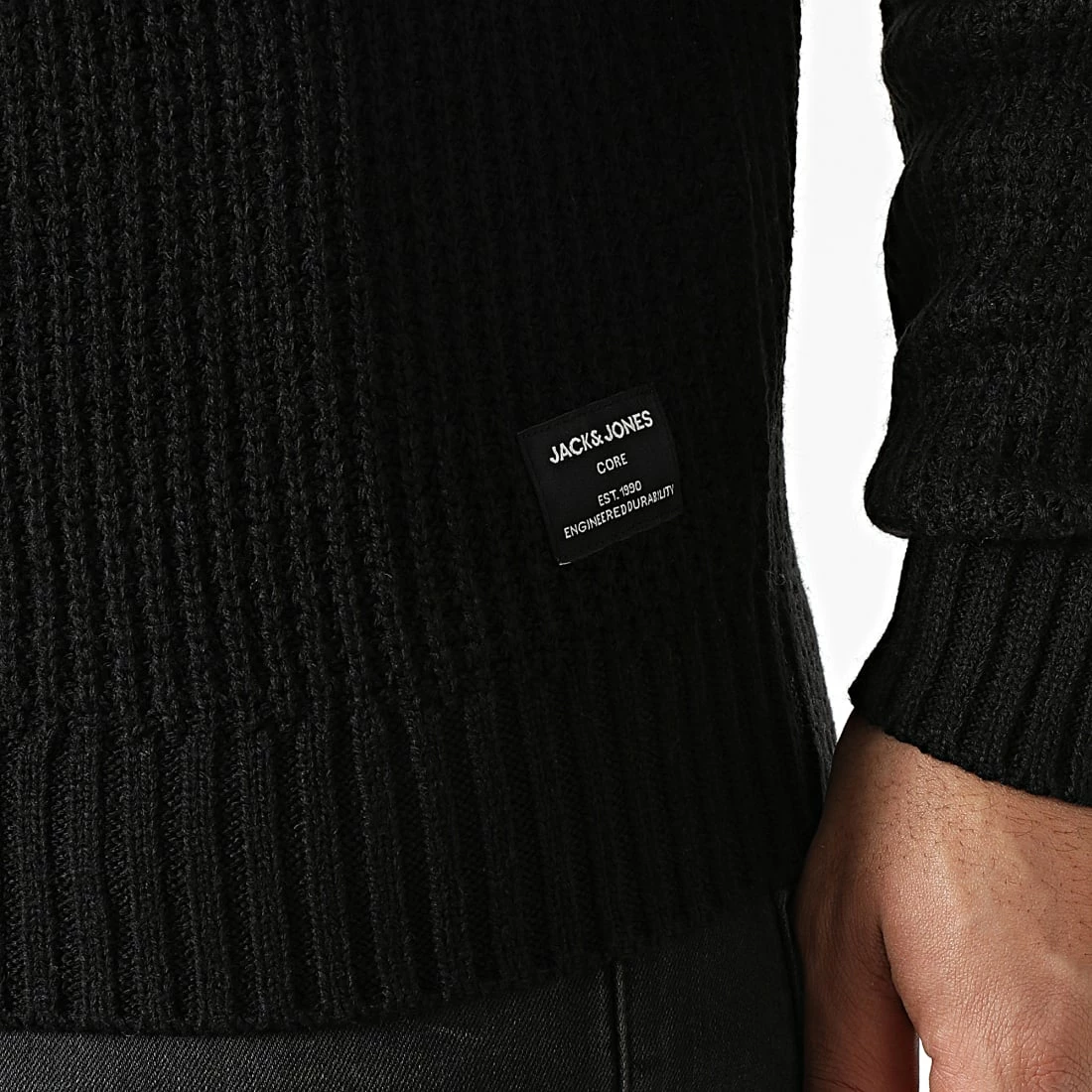 Budget ✨ Pull Dalton Noir de Jack And Jones ❤️ 2 Budget ✨ Pull Dalton Noir de Jack And Jones ❤️ – Image 2