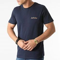 Grosses soldes ⌛ Tee 👚 Shirt Wings Small Bleu Marine de Jack And Jones 😉 -Jack And Jones Soldes jack and jones 290829 12198665 NAVY BLAZER 20211110T144516 03