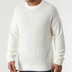 Promo 🤩 Pull Brink Blanc de Jack And Jones 🔔