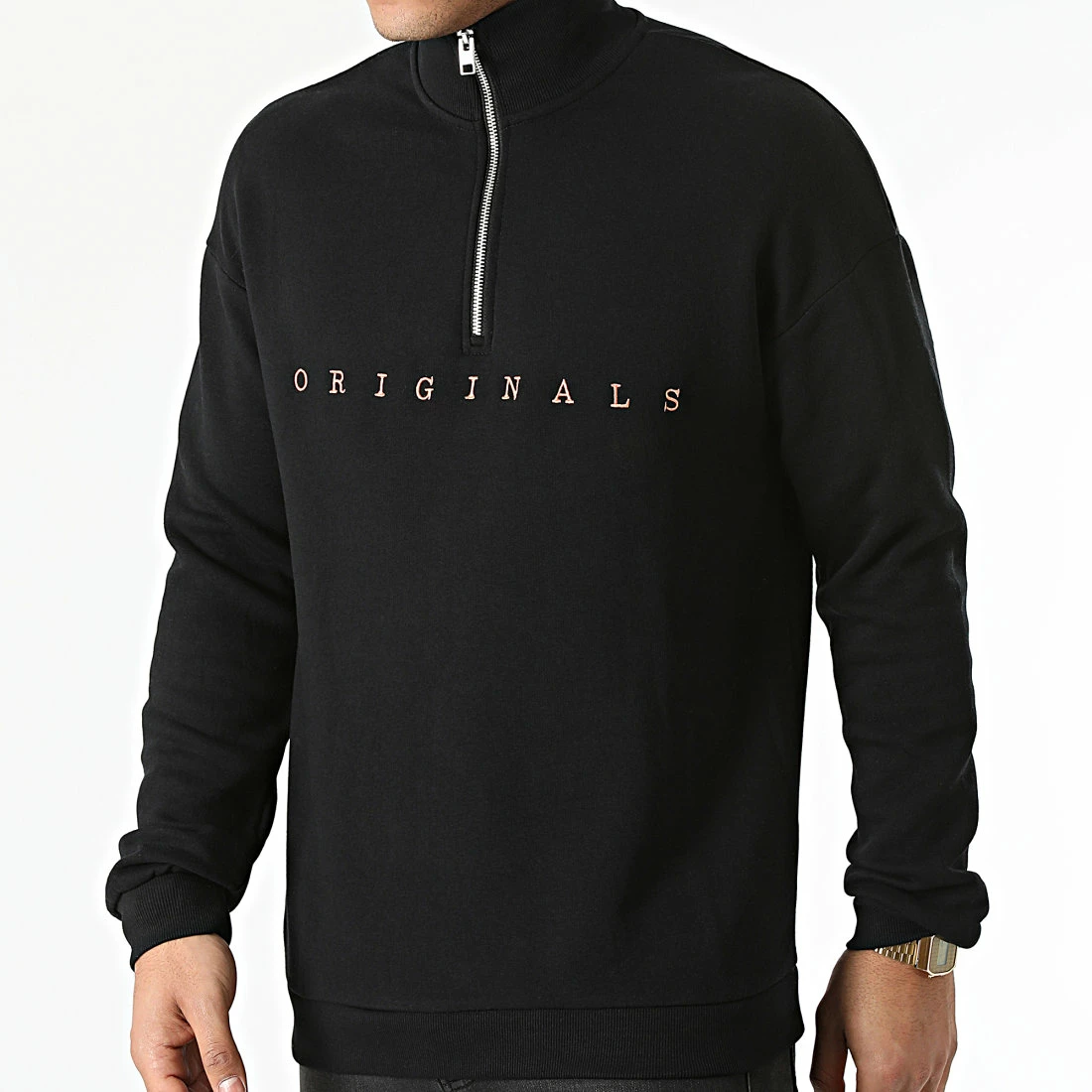 Nouveau 🎉 Sweat Col Zippé Copenhagen Noir de Jack And Jones 👏 1 Nouveau 🎉 Sweat Col Zippé Copenhagen Noir de Jack And Jones 👏