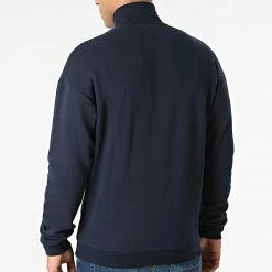 Sortie 🎉 Sweat Col Zippé Copenhagen Bleu Marine de Jack And Jones 💯 -Jack And Jones Soldes jack and jones 290847 12199078 NAVY BLAZER 20211110T144642 04