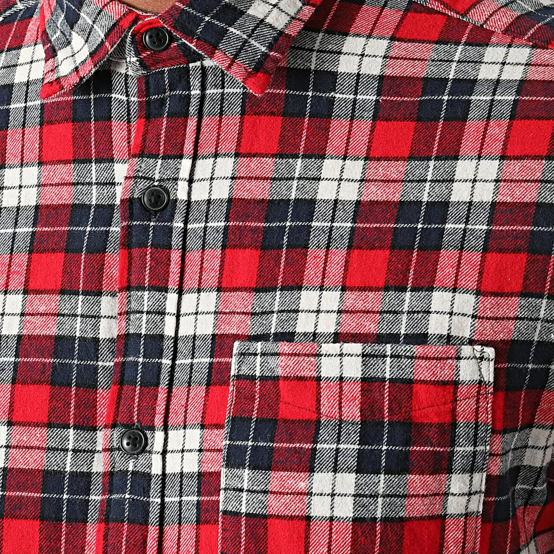 Acheter ✨ Chemise Manches Longues A Carreaux Chester Rouge Bleu Marine Blanc de Jack And Jones ⭐ 2 Acheter ✨ Chemise Manches Longues A Carreaux Chester Rouge Bleu Marine Blanc de Jack And Jones ⭐ – Image 2