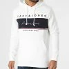 Offres 👏 Sweat Capuche Blablow Blanc de Jack And Jones 🎉
