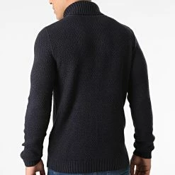 Meilleure affaire 🧨 Pull Col Roulé Craig Bleu Marine de Jack And Jones 🤩 -Jack And Jones Soldes jack and jones 291612 12189969 SKY CAPTAIN 20211115T151038 04