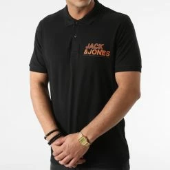 Acheter ✨ Polo Manches Courtes Floki Noir de Jack And Jones 😍 -Jack And Jones Soldes jack and jones 291731 12202153 BLACK 20211115T150720 03