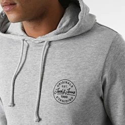 Meilleure vente 🤩 Lot De 2 Sweats Capuche More Noir Gris Chiné de Jack And Jones 🌟 -Jack And Jones Soldes jack and jones 291827 12207421 LGM LGM TAP 20211118T121142 03