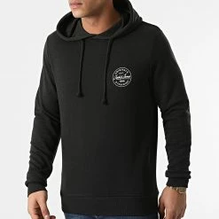 Meilleure vente 🤩 Lot De 2 Sweats Capuche More Noir Gris Chiné de Jack And Jones 🌟 -Jack And Jones Soldes jack and jones 291827 12207421 LGM LGM TAP 20211118T121145 05