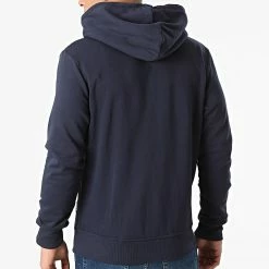 De gros 🌟 Sweat Zippé Capuche Navy Bleu Marine de Jack And Jones 🌟 -Jack And Jones Soldes jack and jones 292044 12189800 NAVY BLAZER 20211118T123132 04