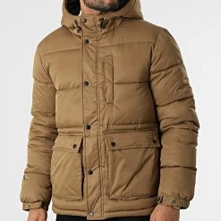 Grosses soldes 🎉 Doudoune Capuche William Camel de Jack And Jones 🥰 -Jack And Jones Soldes jack and jones 293136 22020158 KANGOUROU 20211126T163718 03