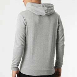 De gros 😀 Sweat Capuche Shark Gris Chiné de Jack And Jones ❤️ -Jack And Jones Soldes jack and jones 293515 12205081 LIGHT GREY MEL NAVY BLAZER 20211201T160456 04