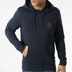 Grosses soldes 🛒 Sweat Capuche Shark Bleu Marine de Jack And Jones ⌛ -Jack And Jones Soldes jack and jones 293516 12205081 NAVY BLAZER CHILI 20211203T160741 03