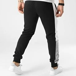 Acheter 🎁 Pantalon Jogging A Bandes Will Logo Blocking Noir de Jack And Jones 🤩 -Jack And Jones Soldes jack and jones 294295 12197199 BLACK 20211209T151331 04