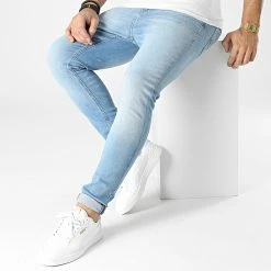 Sortie ⌛ Jean Skinny Pete Original Bleu Wash de Jack And Jones 💯 -Jack And Jones Soldes jack and jones 294303 12195546 BLUE DENIM 20211209T150250 03