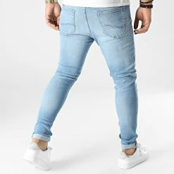 Sortie ⌛ Jean Skinny Pete Original Bleu Wash de Jack And Jones 💯 -Jack And Jones Soldes jack and jones 294303 12195546 BLUE DENIM 20211209T150252 04