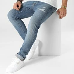 Sortie ✨ Jean Slim Glenn Fox Bleu Denim de Jack And Jones ✔️ -Jack And Jones Soldes jack and jones 295366 12201709 GREY DENIM 20211220T160613 03