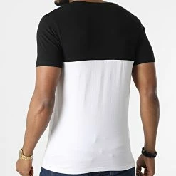 Meilleure affaire 🧨 Tee 👚 Shirt Urban Blocking Noir Blanc de Jack And Jones 👍 -Jack And Jones Soldes jack and jones 295373 12190452 BLACK GREEN 20220216T145659 04