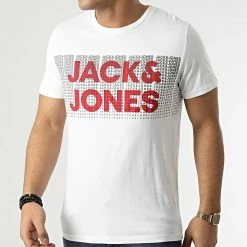 Nouveau 🧨 Tee 👚 Shirt Athelstan Blanc de Jack And Jones 🛒