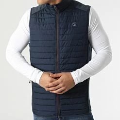 Meilleure affaire ✔️ Doudoune Sans Manches Multi Bodywarmer Collar Bleu Marine de Jack And Jones 🧨 -Jack And Jones Soldes jack and jones 295461 12200684 NAVY BLAZER 20211217T152037 03