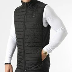 Promo 🎉 Doudoune Sans Manches Multi Bodywarmer Collar Noir de Jack And Jones 🎉 -Jack And Jones Soldes jack and jones 295462 12200684 BLACK 20211217T162122 03
