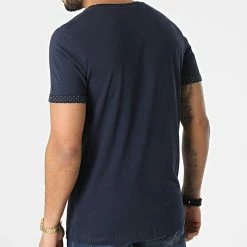 Grosses soldes ✨ Tee 👕 Shirt Boyer Bleu Marine de Jack And Jones 👏 -Jack And Jones Soldes jack and jones 296024 12207199 NAVY BLAZER 20211220T161450 04