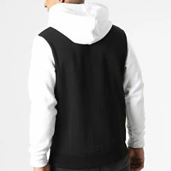Budget 🎁 Sweat Capuche Logo Blocking Noir Blanc de Jack And Jones 🔔 -Jack And Jones Soldes jack and jones 296044 12172344 WHITE 20211223T123946 04