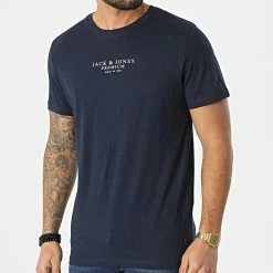 Budget ⌛ Tee 👚 Shirt Archie Bleu Marine de Jack And Jones ✨