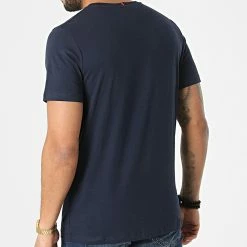 Budget ⌛ Tee 👚 Shirt Archie Bleu Marine de Jack And Jones ✨ -Jack And Jones Soldes jack and jones 296066 12206686 NAVY BLAZER 20211220T161534 04