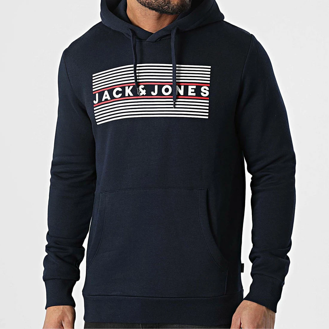 Budget ⌛ Sweat Capuche Corp Logo Bleu Marine de Jack And Jones ⌛ 1 Budget ⌛ Sweat Capuche Corp Logo Bleu Marine de Jack And Jones ⌛