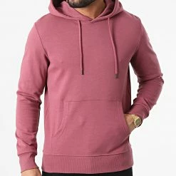 Grosses soldes 🌟 Sweat Capuche Basic Bordeaux de Jack And Jones ⭐ -Jack And Jones Soldes jack and jones 296831 12182537 HAWTHORN ROSE 20211229T164418 03