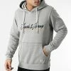 Meilleur prix 🛒 Sweat Capuche Upscale Gris Chiné de Jack And Jones ⌛