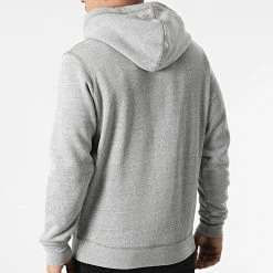 Meilleur prix 🛒 Sweat Capuche Upscale Gris Chiné de Jack And Jones ⌛ -Jack And Jones Soldes jack and jones 296838 12205036 LIGHT GREY MEL MEL 20211230T152707 04