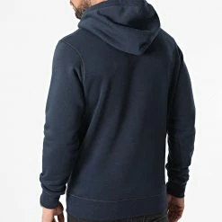 Remise 🥰 Sweat Capuche Upscale Bleu Marine de Jack And Jones 🤩 -Jack And Jones Soldes jack and jones 296839 12205036 NAVY BLAZER SOLID 20211230T151934 04